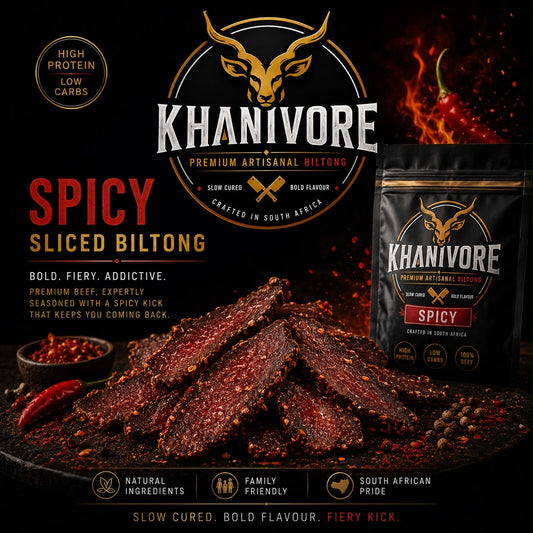 Beef biltong - Sliced (Spicy)